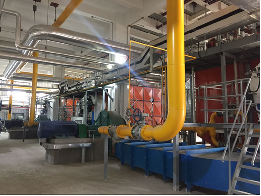 上海青浦工業園區能源供應中心熱力工程三臺50TH應急鍋爐